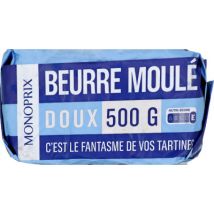 Monoprix beurre moulé doux 500g - Monoprix