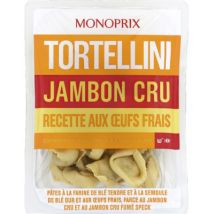 Monoprix tortellini jambon cru aux œufs frais 300g - Monoprix