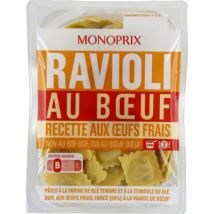 ravioli pur bœuf aux œufs frais 300g