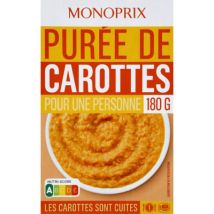 Monoprix purée de carotte au cumin 180g - Monoprix
