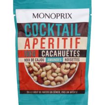 Monoprix cocktail apéritif cacahuètes noix de cajou amandes & noisettes 100g - Monoprix