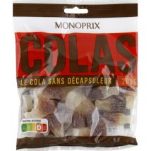 Monoprix bonbons colas 200g - Monoprix