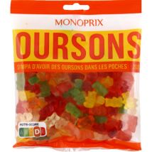 Monoprix bonbons oursons 200g - Monoprix