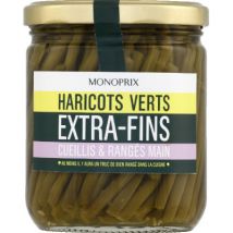 Monoprix haricots verts extra-fins cueillis et rangés main 220g - Monoprix