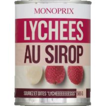Monoprix litchis au sirop 250g - Monoprix