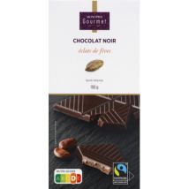 chocolat noir aux éclats de fèves, goût intense 100g - Monoprix Gourmet