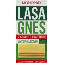 Monoprix lasagnes sans pré-cuisson 500g - Monoprix
