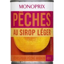 pêches au sirop léger 235g - Monoprix