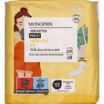 Monoprix serviettes maxi normal x18 - Monoprix