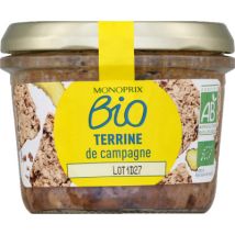 Monoprix bio terrine de campagne 180g Biologique - Monoprix Bio