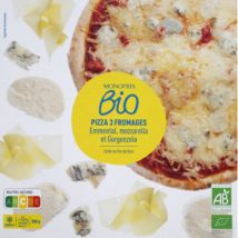 Monoprix bio pizza trois fromages surgelée 380g Biologique - Monoprix Bio