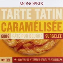 Monoprix tarte tatin caramélisée pâte pur beurre surgelée 600 g - Monoprix