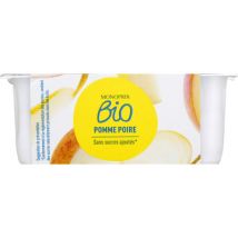 Monoprix bio compote pomme poire sans sucres ajoutés bio 4x95g Biologique - Monoprix Bio