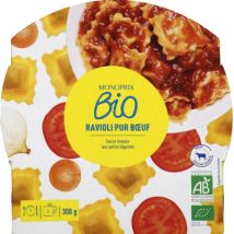 ravioli pur boeuf 300g - Monoprix Bio