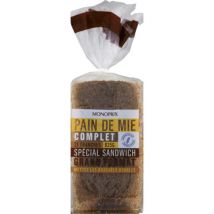 pain de mie complet grand format 825g - Monoprix
