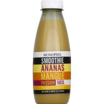 ananas, mangue et fruits de la passion, smoothie 50cl - Monoprix