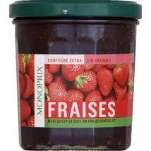 Monoprix confiture extra de fraises 370g - Monoprix