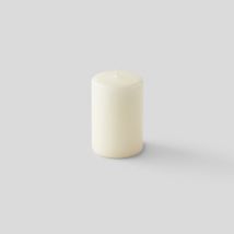bougie non parfumée, 6x9cm, ivoire - Monoprix