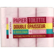 papier toilette double épaisseur x6 - Monoprix
