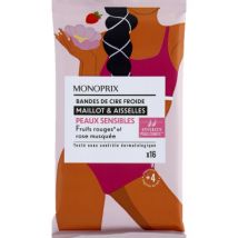 Monoprix bandes de cire froide maillot aisselles x16 - Monoprix