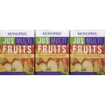 Monoprix jus multifruits à base de jus concentrés et de purées 6 x 20cl - Monoprix