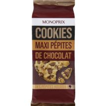 cookies maxi pépites de chocolat 184g - Monoprix