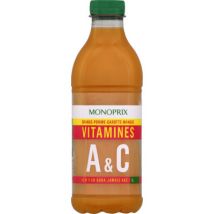 jus vitamines a & c orange, pomme, carotte, mangue 1l - Monoprix