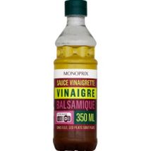 Monoprix sauce vinaigrette huile d'olive 10% et vinaigre balsamique 35cl - Monoprix