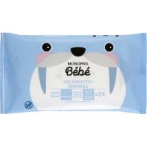 lingettes épaisses x24 pour Bébé - Monoprix Bébé