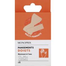 pansements doigts x16 - Monoprix