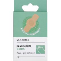 pansements cors x 12 - Monoprix