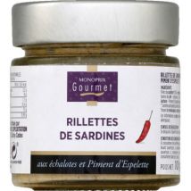 rillettes de sardines echalotes & piment d'espelette 100g - Monoprix Gourmet