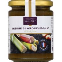 Monoprix gourmet rhubarbes du nord-pas-de-calais 65% de fruits 325g - Monoprix Gourmet