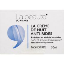 Monoprix la beauté la crème de nuit anti-rides 50ml