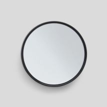 Monoprix maison miroir rond, avec ventouse, noir - Monoprix