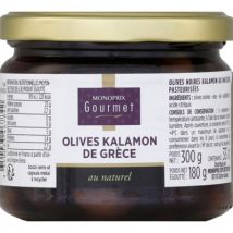 Monoprix gourmet olives kalamon de grèce au naturel 180g - Monoprix Gourmet