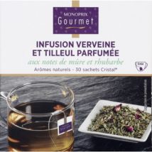 infusion verve ine & tilleul parfumée mûre et rhubarbe 45g - Monoprix Gourmet