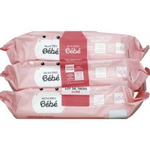 Monoprix bébé lingettes sensitive 3x64 pour Bébé - Monoprix Bébé