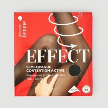 Monoprix collants semi-opaque contention active noir satiné taille 2 - Monoprix