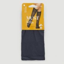 Monoprix mi-bas opaques marine - tu pour femme - Monoprix
