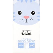 sérum physiologique 40x5ml pour Bébé - Monoprix Bébé