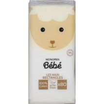 Monoprix bébé maxi rectangles cotons x80 pour Bébé - Monoprix Bébé
