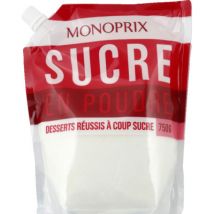 Monoprix sucre blanc en poudre 750g pour Enfant - Monoprix