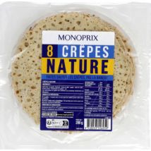 Monoprix 8 crêpes nature 280g - Monoprix