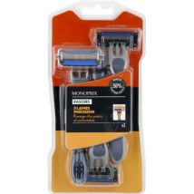 Monoprix rasoirs jetables ultra précis 5 lames x3 pour homme - Monoprix