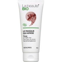 Monoprix la beauté bio le masque argile qui apaise 100ml