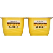 crème dessert saveur vanille 4x125g - Monoprix