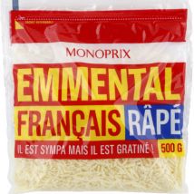 Monoprix emmental râpé 500g - Monoprix