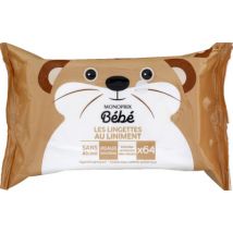 lingettes au liniment x64 pour Bébé - Monoprix Bébé