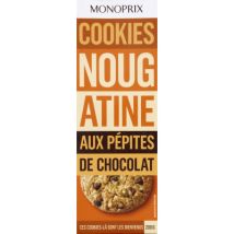 cookies nougatine aux pépites de chocolat 200g - Monoprix